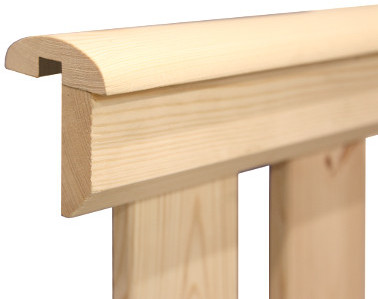 Zubehör für Geländerzäune - Tore- und Türen, Einzelteile wie Handlauf, Staketen und Querriegel aus Holz